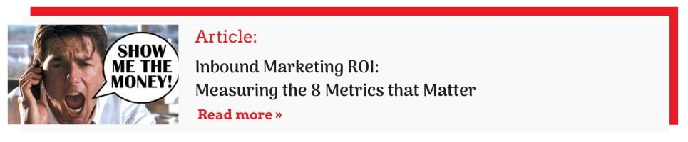 inbound marketing roi CTA